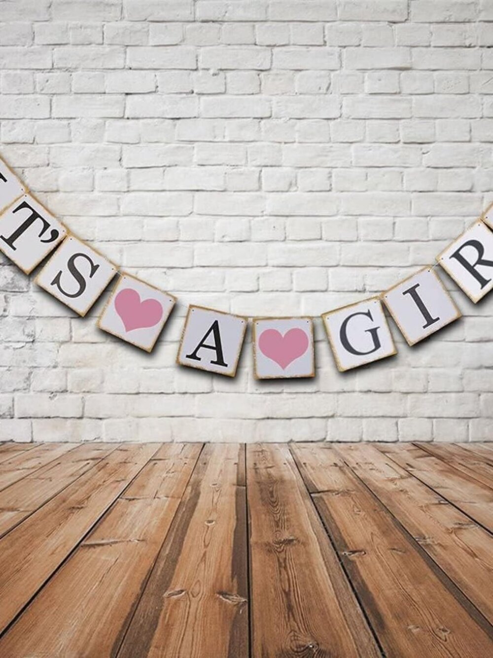 It's A Girl Banner and Sign - Baby Shower Decorations for Girl - Birthday Party